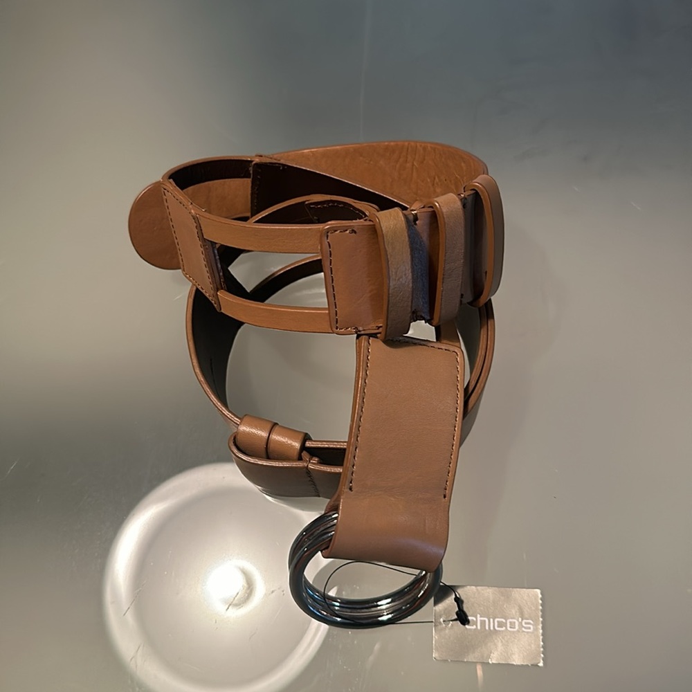 New! Chicos leather belt